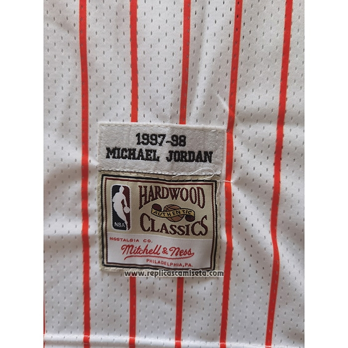Camiseta Chicago Bulls Michael Jordan #23 Reload Hardwood Classics Blanco
